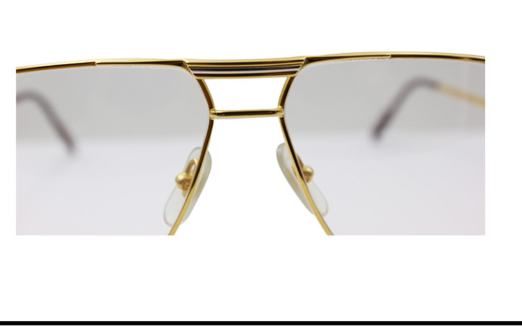 【瑕疵特卖】cartier/卡地亚经典时尚镀金男士光学镜架t8100707