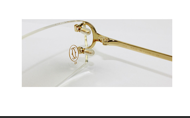 【18新品】cartier/卡地亚(经典老虎爪)无框超轻男女款光学镜架眼镜ct