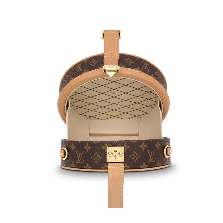 【预售】louisvuitton/路易威登petiteboitechapeau老花女士帆布帽盒