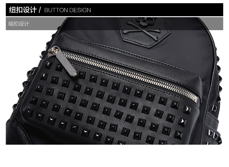 philipp plein/菲利普·普兰菲利普.普兰中性款式其他双肩包93619黑色