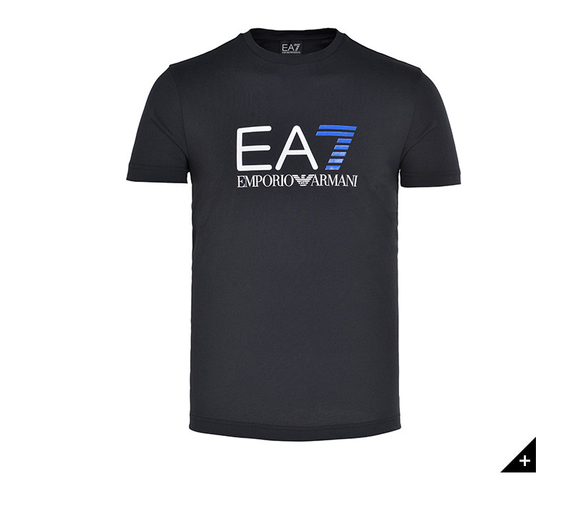 ea7/ea7阿玛尼男装ea7/ea7男士品牌logo纯色圆领男士短袖t恤95365