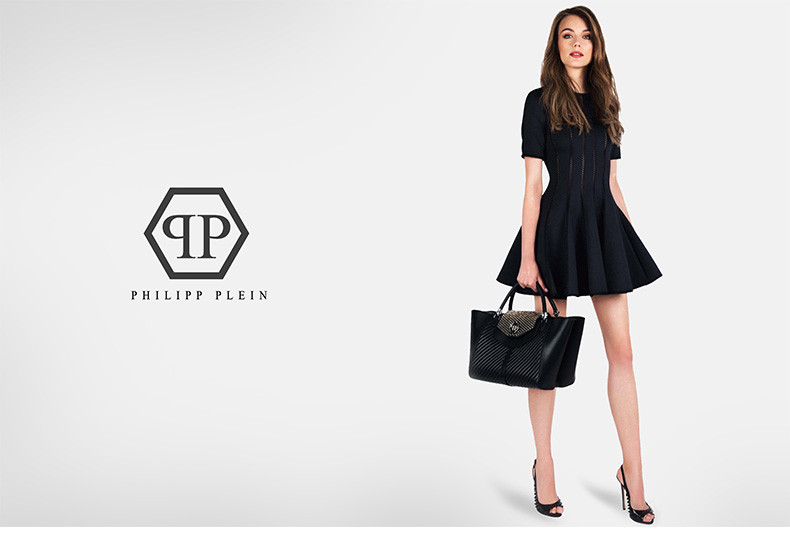 philipp plein/菲利普·普兰菲利普普兰包女士小牛皮个性时尚单肩手提