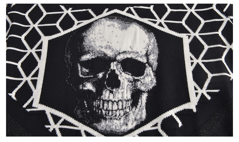 philipp plein/菲利普·普兰舒适骷髅头潮流毛衣男士针织衫/毛衣95811