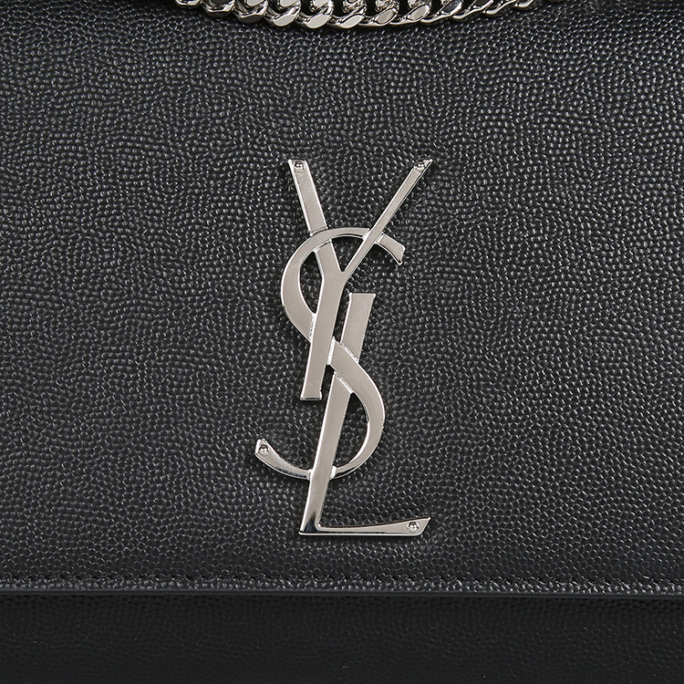 saint laurent paris/圣罗兰 ysl金属logo牛皮链条包女士斜挎包 女士