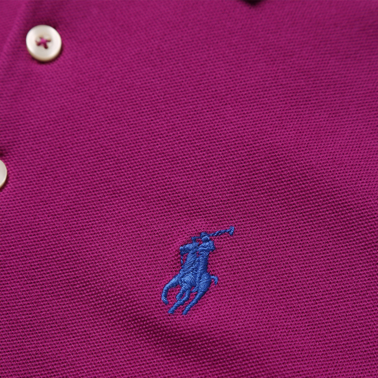 ralph lauren/拉夫劳伦 经典刺绣logo棉质翻领女士长polo v38iojlsb