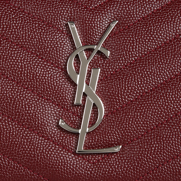 yves saint laurent/圣罗兰 monogram绗缝logo女士牛皮长款钱包