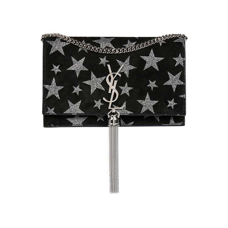 saintlaurent标志,saintlaurent saint laurent paris/圣罗兰 星星图案装饰 绒面牛皮链条女士单肩包