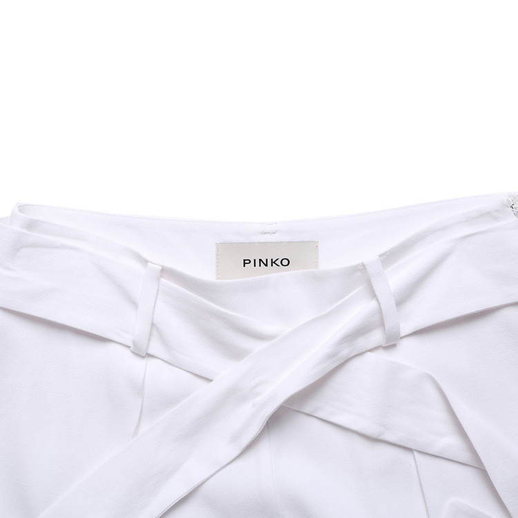 【17新品】pinko/品高 纯色系带阔腿 女士短裤 1g12c4y2x6