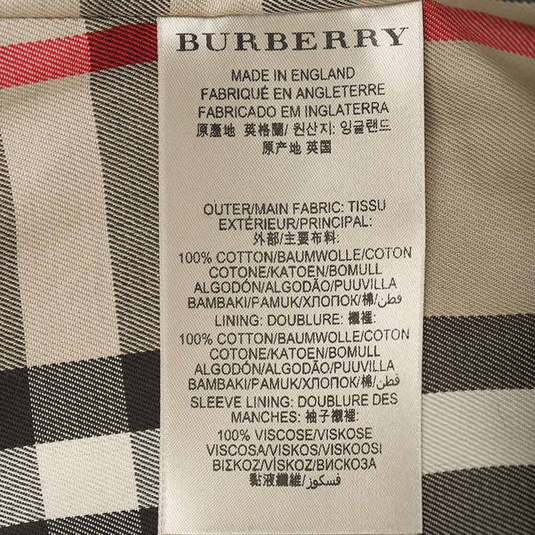 burberry/博柏利 经典卡其色格纹内搭中长款风衣 男士外套 3911059