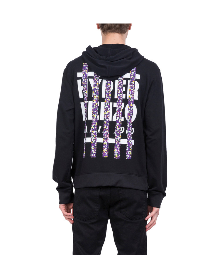 kenzo/高田贤三男卫衣黑色混纺拉链外套 f855bl7174mb 99