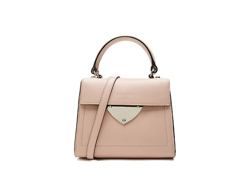 19春夏新品 coccinelle/可奇奈尔 女士牛皮粒纹中号手拎单肩包 e1 d05