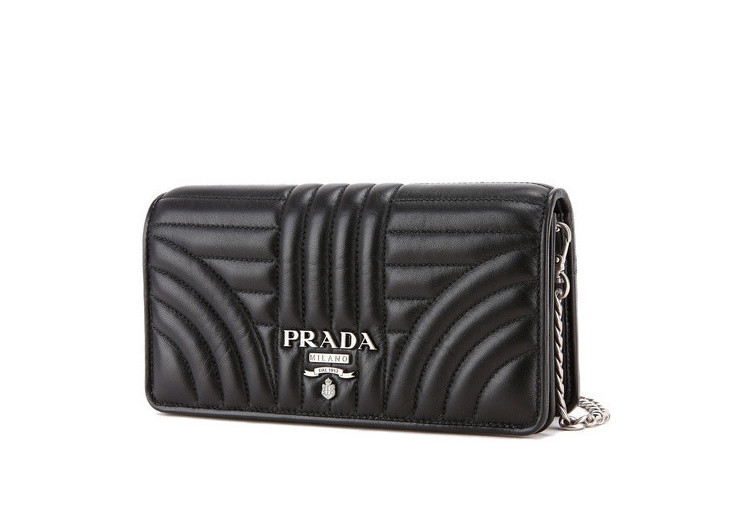 11可用券】prada/普拉达女士黑色牛皮手拿单肩斜挎包清仓j1dh0442b0xf