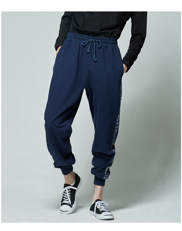 【designer menwear】seeingman/seeingman 男士运动裤秋冬印花运动裤