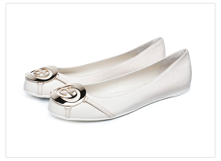 gucci/古驰牛皮女鞋女士单鞋皮底鞋休闲平跟鞋296090bko009022