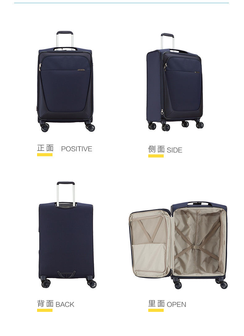 samsonite/新秀丽39db-lite3万向轮登机箱旅行拉杆箱20寸中性款式尼龙