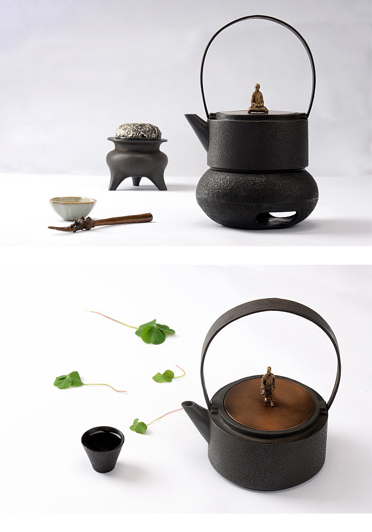 Nature House\/渡和堂 渡和堂铁壶 知行合一 纯手工生铁茶具 植物防锈 失蜡法铸铁茶壶 央视专访铁壶专家吴文山设计 神工杯金奖