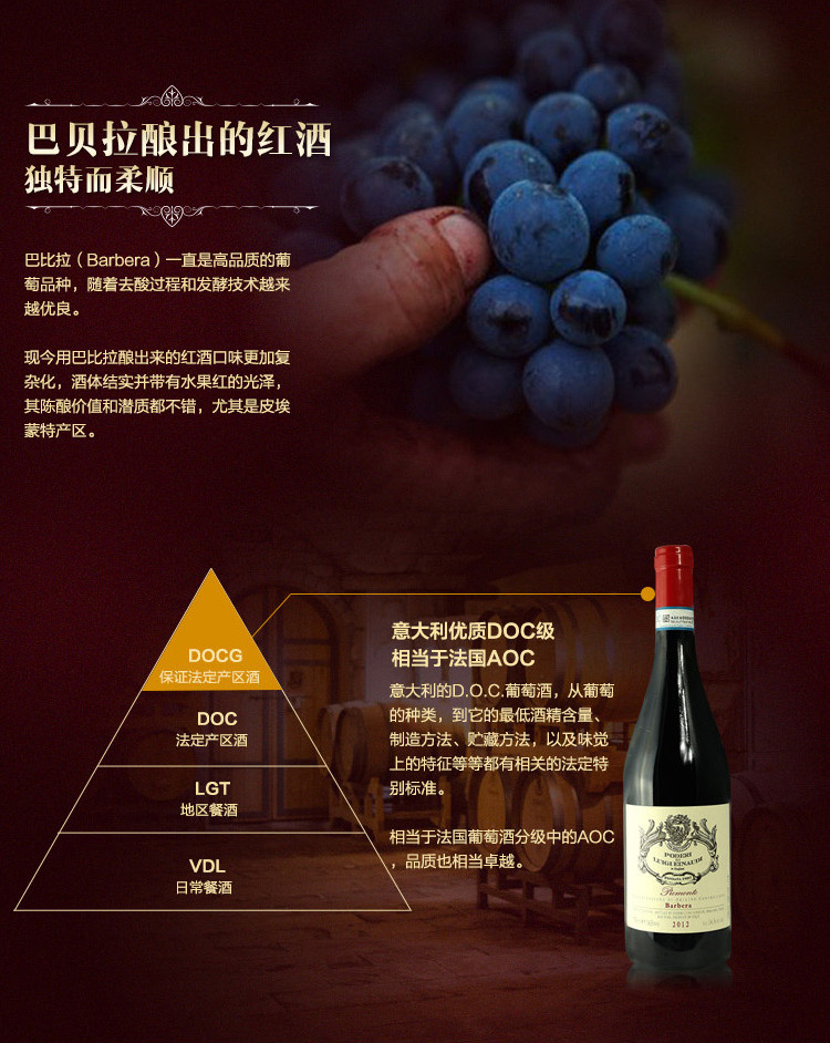 【tenuta carretta卡瑞塔酒庄 葡萄酒】【意大利总统.