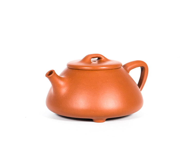 yuchengyao茶具/玉成窑张生品定石瓢紫砂壶〔hs15508]