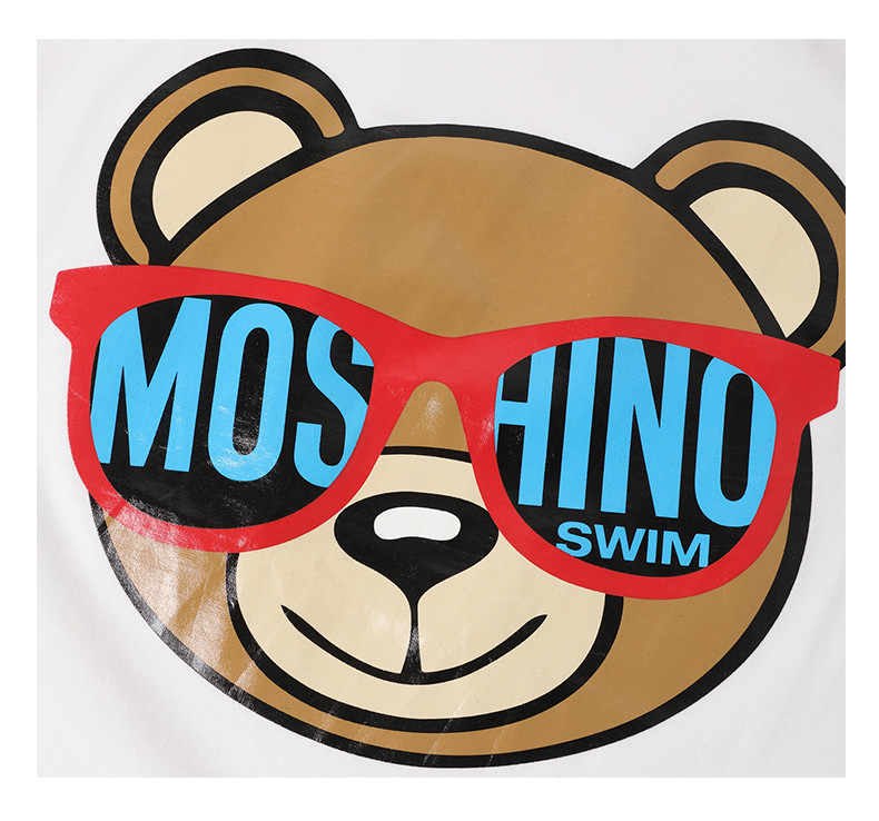 moschino/莫斯奇诺 女士短袖t恤 卡通小熊印花 短袖t恤 mo2c3t001