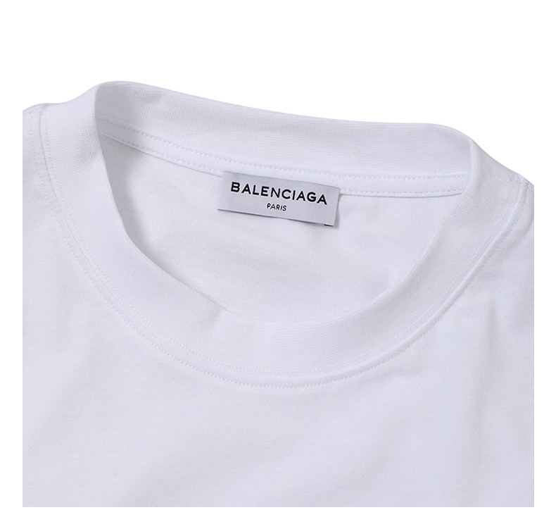 Balenciaga\/巴黎世家 18SS新款修身男士短袖T