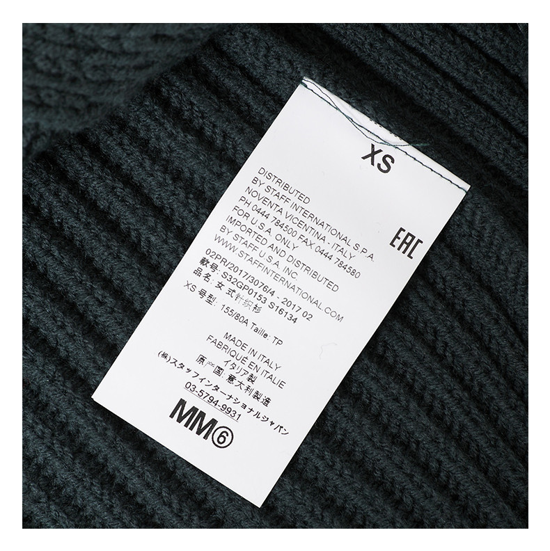 mm6 maison margiela/mm6 maison margiela 18秋冬女士针织衫/毛衣