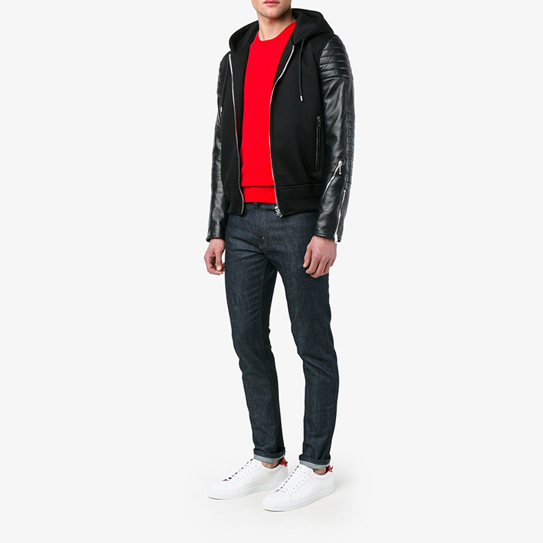 Givenchy\/纪梵希 男士经典白色红尾小白鞋运动