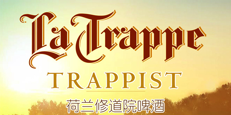 进口啤酒 荷兰修道院双料啤酒 la trappe dubbel 330ml 6