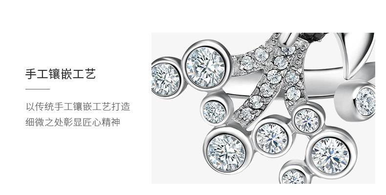 hefangjewelry/何方珠宝星球系列 火箭戒指 925纯银女个性创意夸张