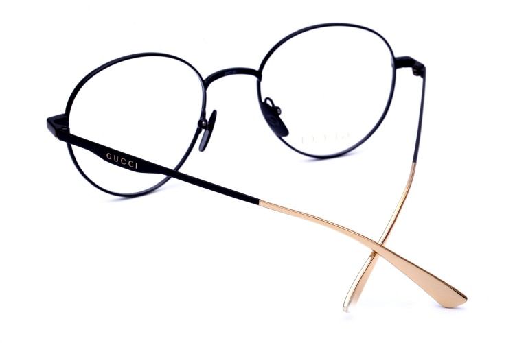 gucci/古驰眼镜架古奇眼镜框男女款圆形细框近视镜架gg0337o