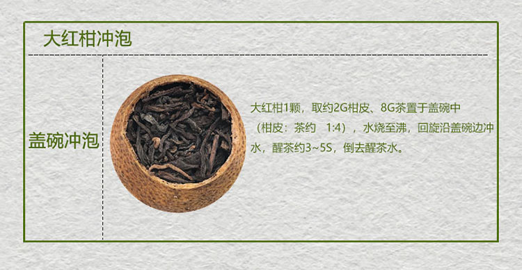 大益普洱茶 熟茶 新会柑柑普茶(大红柑) 大红柑礼盒280克/盒 普洱茶叶