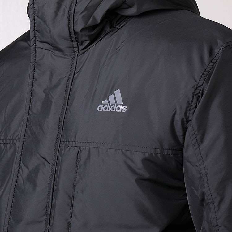 adidas/阿迪达斯 2018 男 lng ins coat棉服中长款连帽保暖外套运动服