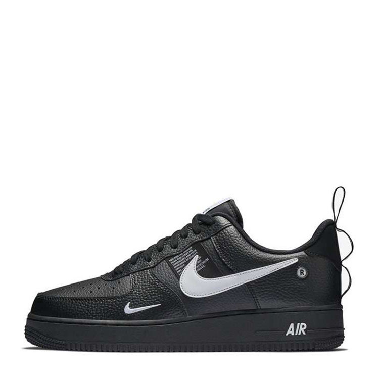 耐克nike 男 air force 1 空军一号 07 lv8 utility black 解构黑白