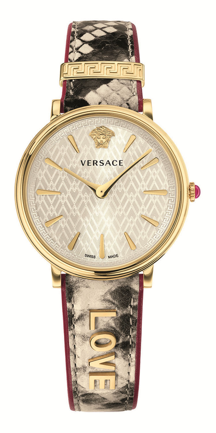 versace/范思哲v circle系列女士圆形石英腕表,vbp080017型号