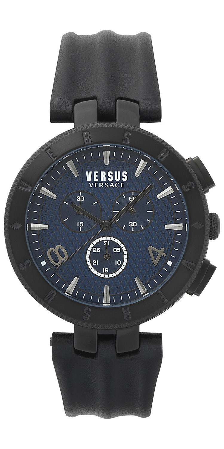 versus/versus logo gent chrono系列男士圆形石英腕表,s76120017型号
