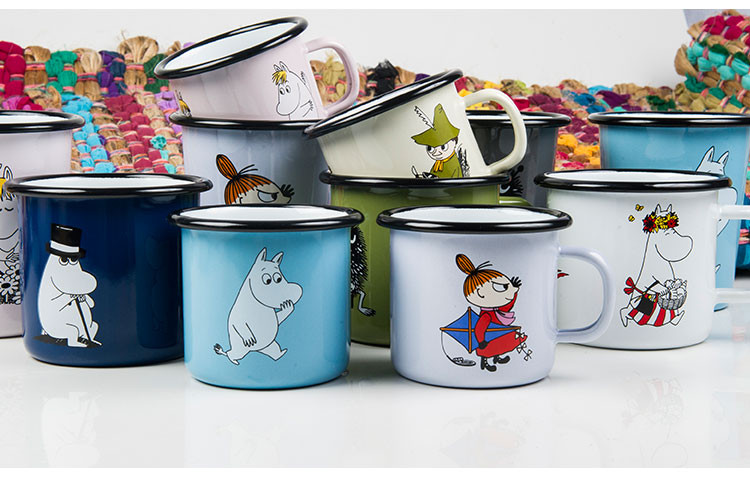 muurla 搪瓷杯moomin姆明珐琅马克杯370ml