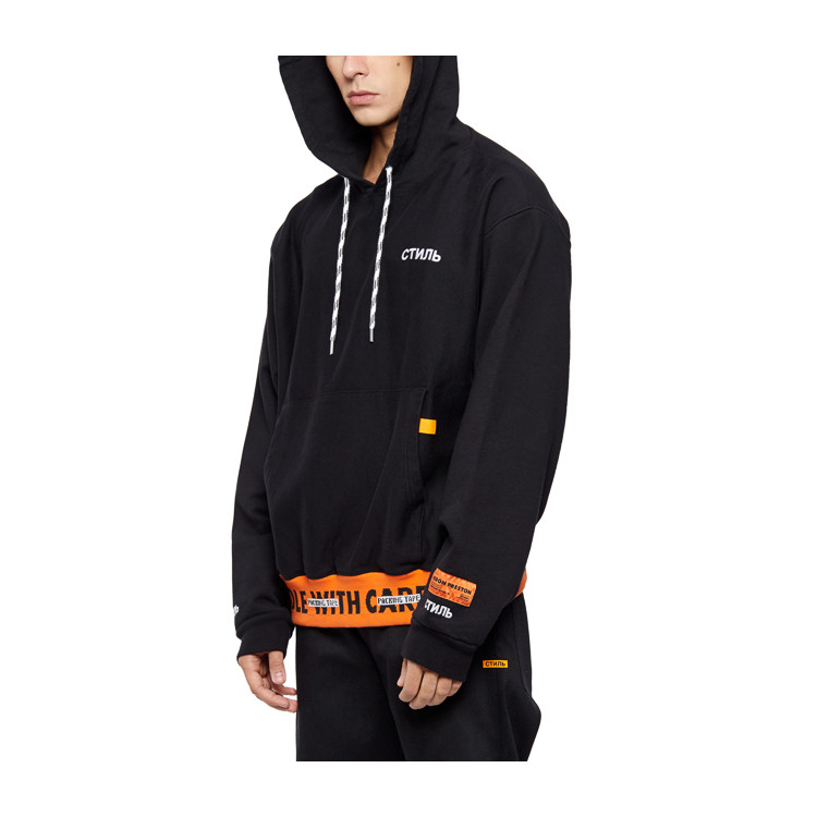 【10 corso como】heron preston/heron preston男卫衣黑色连帽长袖