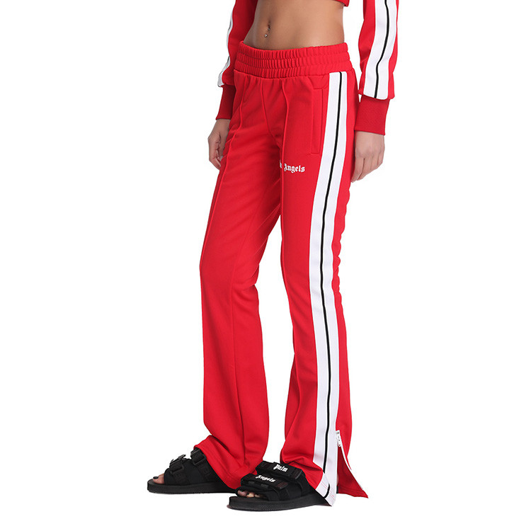palm angels/palm angels 女运动裤 红色侧条纹logo饰运动裤98a1pagpt