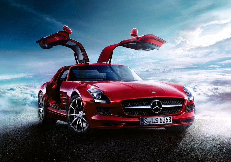 奔驰 sls amg 红色 日租【租赁方:北京星库汽车科技有限公司】