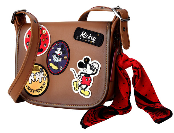 coach/蔻驰 迪士尼合作款disney&coach潮流女士牛皮斜跨包斜旅行女包f