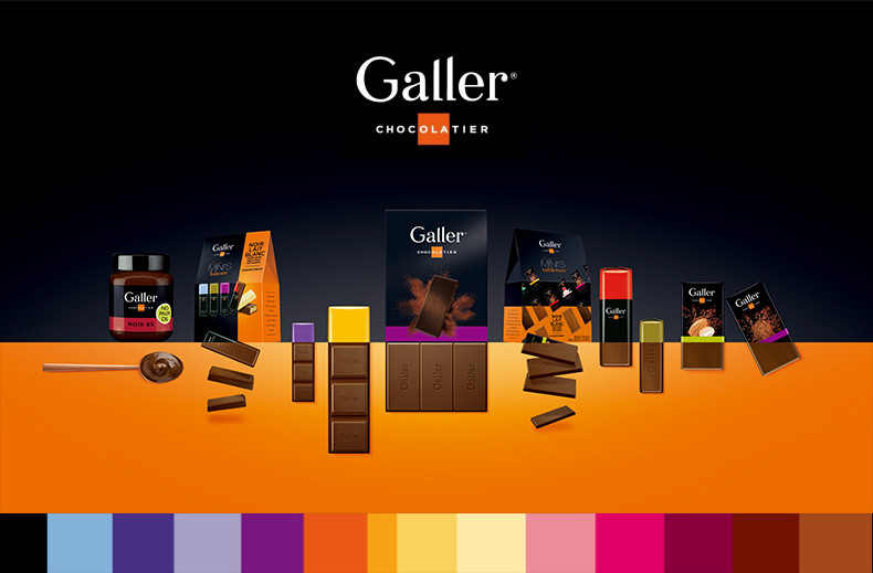 galler/galler 比利时进口什锦夹心迷你块状黑巧克力棒144g