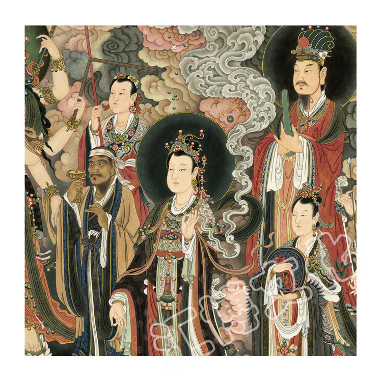 huibo汇博文化北京法海寺壁画恭摹珍本标准版绫子装法海禅寺水月观音