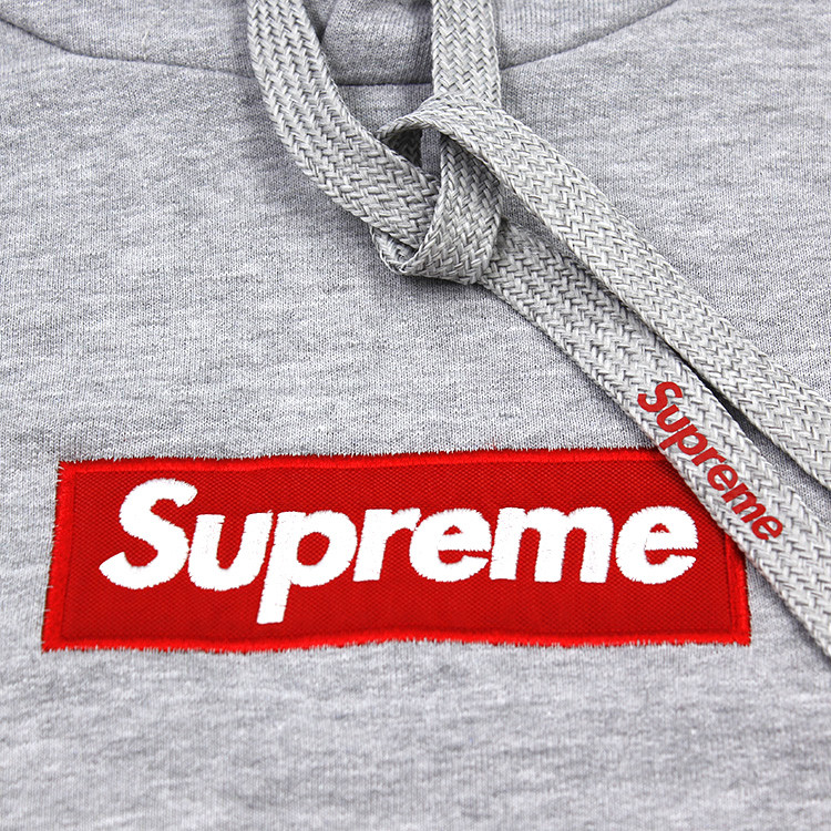 supreme spain/supreme spain潮流logo明星经典款纯棉灰色字母刺绣套