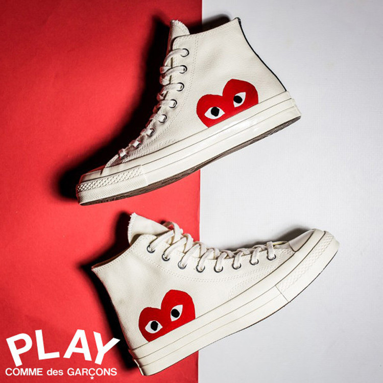 cdg play x converse 匡威1970s 联名川久保玲帆布鞋 150204c 150205c