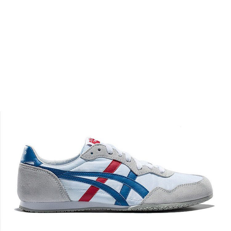 onitsuka tiger鬼冢虎 轻量 舒适 经典红白蓝 运动休闲鞋 serrano d