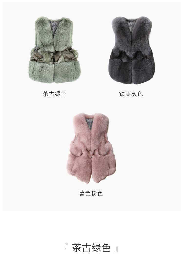 ozlamb ugg/ozlamb ugg 女士皮草 狐狸毛爱德娜皮草马甲