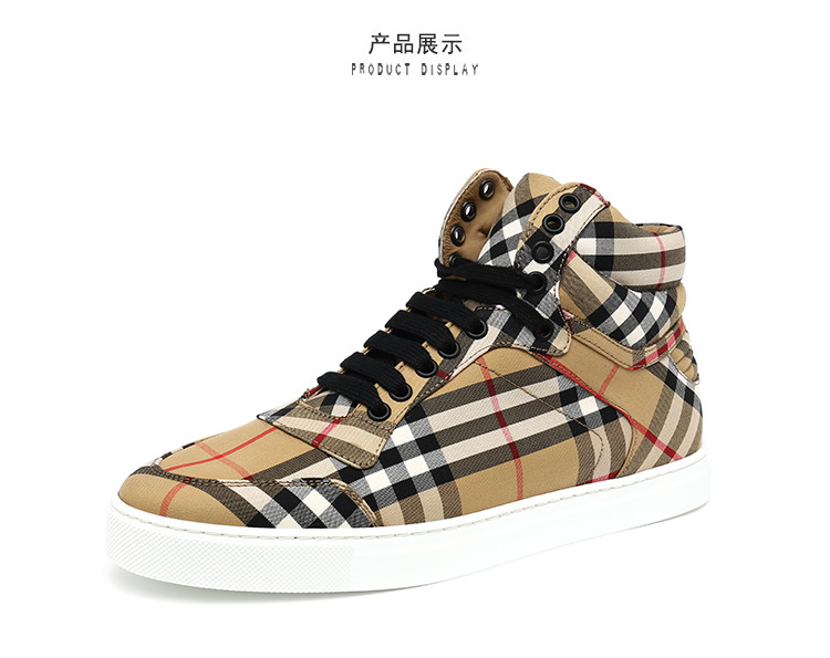 18秋冬 burberry/博柏利 男鞋 男士休闲运动鞋 板鞋 低帮鞋 短靴