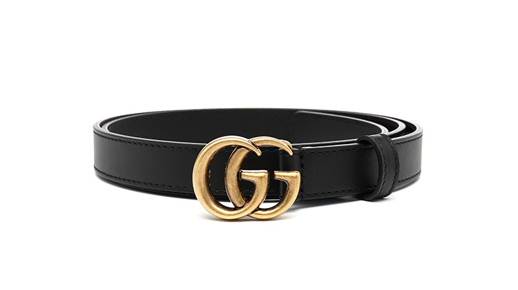 【gucci古驰 腰带】gucci/古驰皮带女士双g细腰带409417ap00t【正品