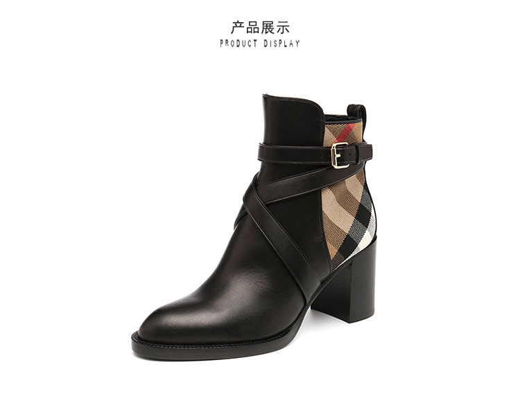 18秋冬 burberry/博柏利 黑色女士低帮靴短靴 4036482