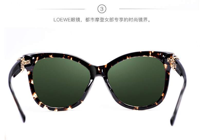 loewe/罗意威太阳眼镜 女士墨镜时尚潮流圆形黑色 瑞士品牌 现货slw