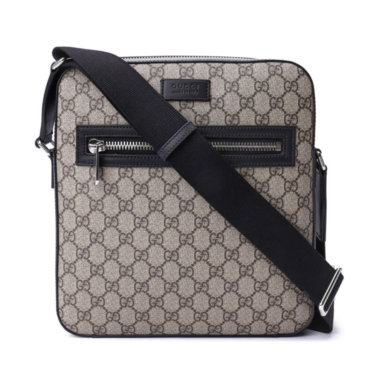 gucci/古驰其他材质双glogo图案男士单肩斜挎包图片